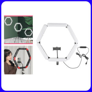 ✅100% Original UME V8 Foldable 6-section Selfie Make Up Ring Light Led Lamp