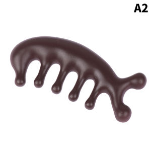 Body Meridian Massage Comb Resin Five Wide Tooth Comb Acupuncture Therapy Blood Circulation Hair Bng