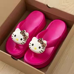 [Free Shipping] Thick-soled flip-flops for women high-heeled sandals womens outdoor slip-on beach shoes home slippers womens shoes