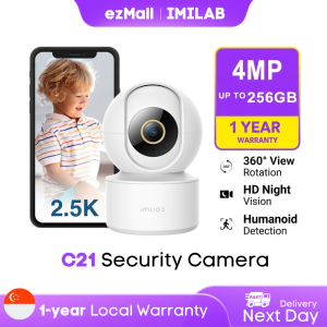 IMILAB Home Security Camera Indoor 360° WiFi CCTV IP Camera C21 C22 C30 Monitor with Motion Detection Night Vision 2-Way Audio Cloud/SD Card