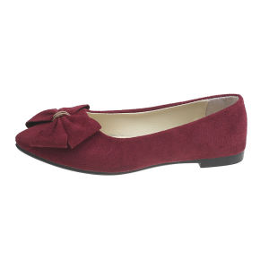2026 Spring And Autumn New WomenS Flat Shoes With Bowknot Suede Casual Loafers Shallow Mouth Shoes Plus Size