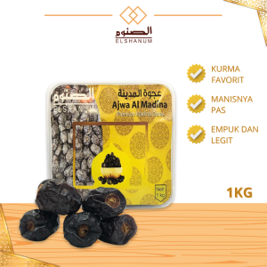 Kurma Ajwa madinah 500gr - Kurma Nabi Asli Madina / Korma Kiloan Murah - Bisa bayar di tempat / SHABANI STORE