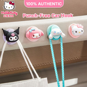 Sanrio Hello Kitty Mini Hook Car Dashboard Adhesive PP PVC Organizer Hanger LFB314