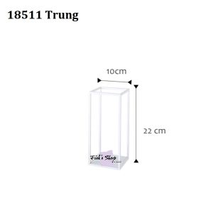 Khay đựng bánh sinh nhật điểm tâm hình khối trắng