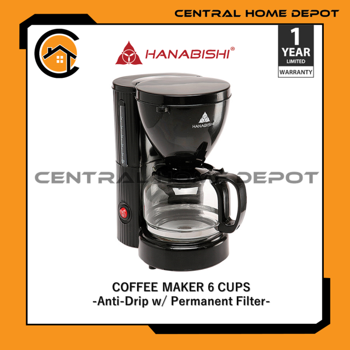 Hanabishi Coffee Maker (6 Cups) / HCM 10B Lazada PH