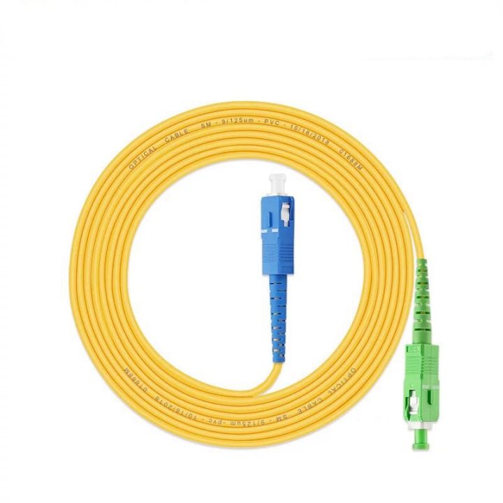 ZJW 3 Meter SC/ APC-SC /UPC Simplex singlemode fiber optic patch cord 3 ...