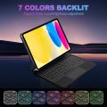 GOOJODOQ for Magic Keyboard Case Bluetooth Keyboard Wireless For iPad Gen9 8 7 10.2 iPad Air 4 5 10.9 Pro 11 iPad Case Floating Cantilever Keyboard Detachable. 