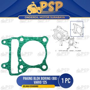 Paking Blok Boring Bawah Vario 125 - Packing Peking Gasket Cylinder Silinder Block Seher Seker