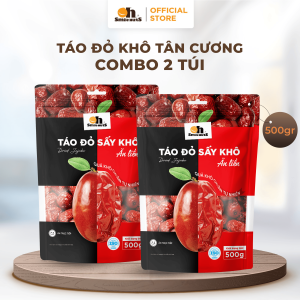 Combo 2 táo đỏ Tân Cương loại thượng hạng 500g/túi có công dụng làm đẹp da bổ tỳ có lợi sức khỏe tăng cường tuần hoàn máu