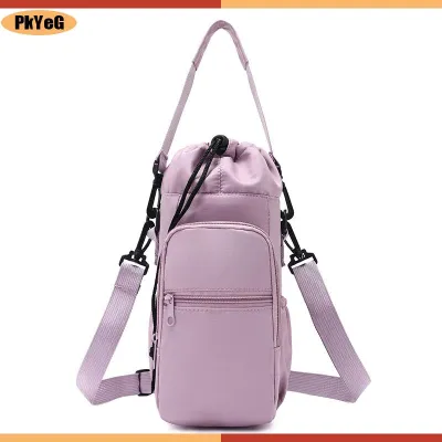PkYeG Nước cầm tay chai Túi với dây đeo có thể điều chỉnh nhiệt Cốc cách điện bảo vệ Bìa điện thoại Túi thể thao ngoài trời Túi du lịch