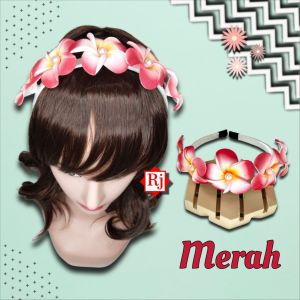 Bando Bunga Kamboja Mutiara Premium Handmade