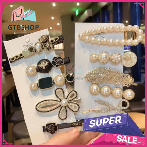 GTB - Jepit Rambut 6Pcs Mutiara Retro Korea Hiasan Premium Wanita Dewasa Clip Set ACC15