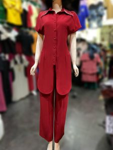 Set bộ 2 món quần dài cách tân thanh lịch