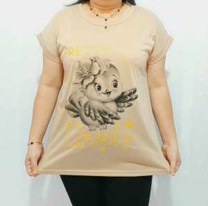 Best seller!!Baju kaos jumbo wanita dewasa ukuran XXL lengan pendek bahan lembut dan bisa melar motif terbaru