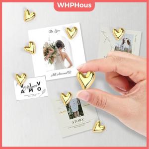WHPHous 10 Heart-Shaped Fridge Magnets Magnetic Fridge Magnets For Message Boards Polaroid Camera Decorations Home Decor