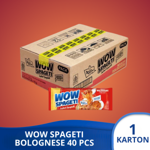 (1 KARTON) WOW SPAGETI BOLOGNESE Pasta isi 40 + 20 pcs