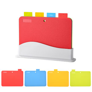 Chopping Board Set Cutting Board Set Kitchen Board Chopping 5PCS Classification Antibacterial With Storage Case