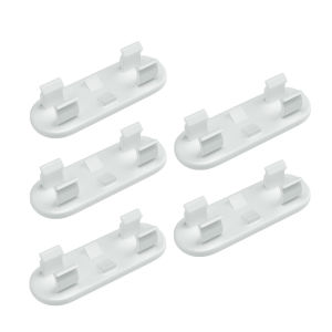 20pcs Self Adhesive Cable Management Clips Cable Organizers Sticky Wire Clips Cord Holder for TV PC Laptop Power Cord Desk Home Car Office