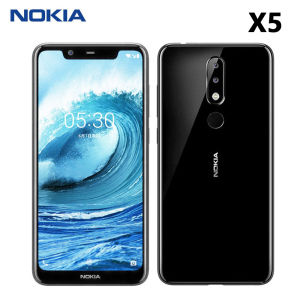Nokia สมาร์ทโฟน5.1 Plus แอนดรอยด์ของแท้ปลดล็อค Nokia X5 Octa-Core 5.86นิ้ว3GB RAM 32GB ROM LTE 13MP ลายนิ้วมือ