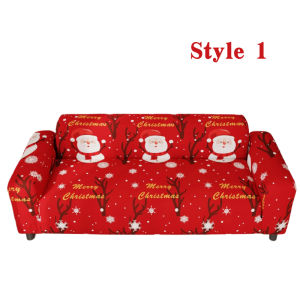 Christmas Design Sofa Cover 1/2/3/4 Seater Sofa Cover Stretchable Elastic Sofa Cover Full Cover