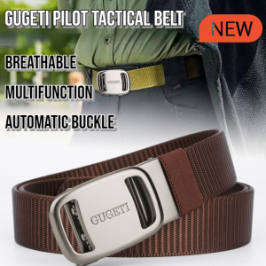 GUGETI Pilot Tactical Belt Mens canvas belt nylon trouser iron buckle belt