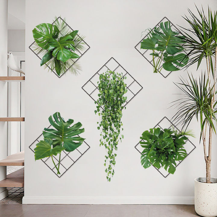 3D Green Plant Wall Stickers,Hanging Green Plant Wall Stickers,Ivy Leaf