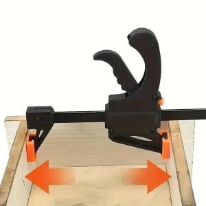 4 inches Quick Ratchet Release Speed Squeeze Wood Working Bar Clamp Angle right Clip Grip Clamp DIY Hand Woodworking Tools