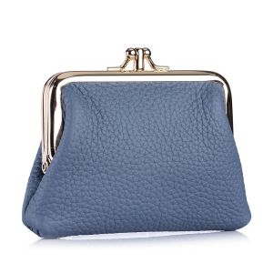 Royal Bagger Classic Double Layer Coin Purse for Women Genuine Cow Leather Mini Storage Bag Fashion Casual Small Wallet 2090