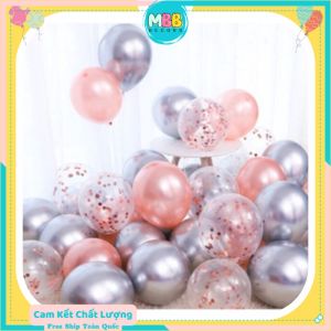 Phụ Kiện Trang Trí Sinh Nhật Set 30 Bóng Siêu Nhũ Mix Bóng Trong Kim Tuyến Nhiều Màu Trang Trí Sinh Nhật Đám Cưới Khai Trương Party