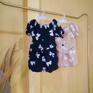 Setelan Baju Anak Perempuan RIBBON SET 1-4 Tahun Berkualitas