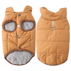 MARBLEX Winter Dog Warm Clothes Fleece Windproof Dog Vest Coat Fashion With R-ing Pet Clothes for Small Medium Dog