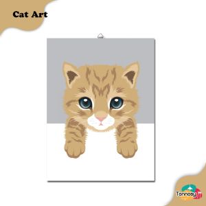 TENNESY HIASAN DINDING WALL DECOR KUCING 15x20CM CAT BINATANG LUCU PAJANGAN KAYU POSTER DEKORASI DINDING KAMAR TIDUR RUMAH