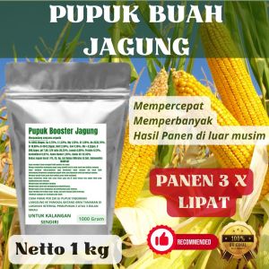 Pupuk Booster Jagung Pelebat Organik Cepat Berbuah Lebat Besar Anti Rontok Pembesar Jagung
