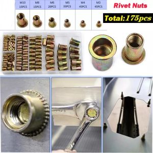M3 M4 M5 M6 M8 M10 รีเวทนัท rivet nut กล่องรวม 175 ชิ้น คุณสมบัติของกรุงเทพ