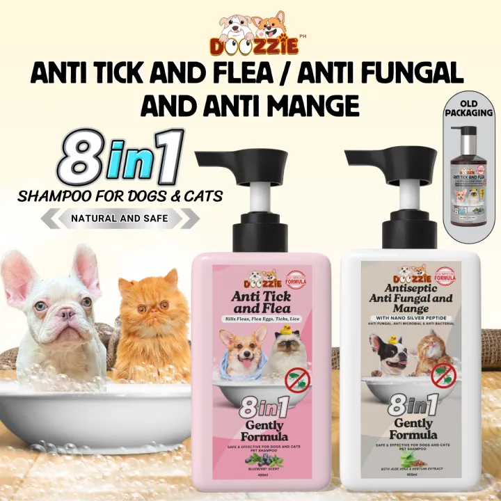 Doozzie 8in1 Shampoo Anti Tick Flea and Anti Fungal Anti Mange