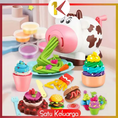 SK-M281 Mainan Edukasi Anak Plastisin Bentuk Sapi Cow Dream Clay / Maenan Set Lilin Tanah Liat Toys Kids