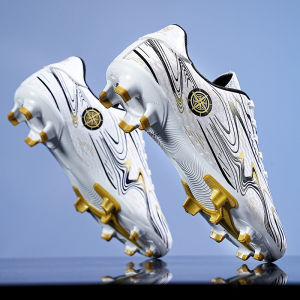 New childrens football shoes for five-a-side football suitable for older children with long and short spikes low-top leather sports shoes