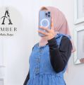 MAEVE Overall Jeans Wanita Rok Terbaru Kekinian Murah Snow Blue Black - Jumpsuit Baju Kodok Terusan Overall Dress Wanita Dewasa OOTD Remaja Muslim Muslim Modern Bahan Jeans denim by BERHIJAB. 