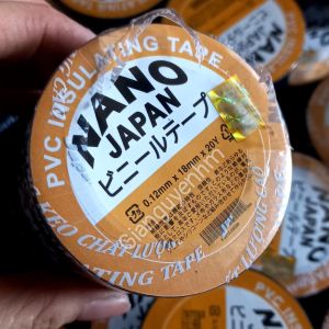 Băng keo điện Nano Japan 18cm x 18 mét phôi nguyên liệu nhập Japan cách nhiệt cho dây điện 20yard