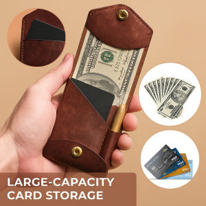 Compact Leather Wallet/Multi-Functional Slim Wallet With Soft Touch/Durable Portable Design/Lightweight Stylish Card Holder For Everyday Use