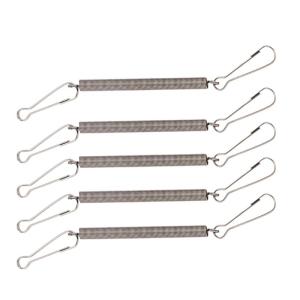 5PCS Spring with 2 Clips Used Singly or in Combination to Hold Rabbit Water Dispenser Drinking Bottle for Small Animals