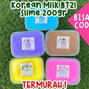 [PROMO] KOREAN MILK BT21 SLIME 200GR TERMURAH MAINAN ANAK