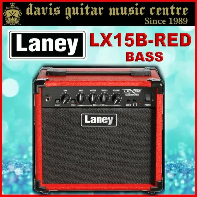 Laney Bass Guitar Amp LX15B Red with earphone output aux input
