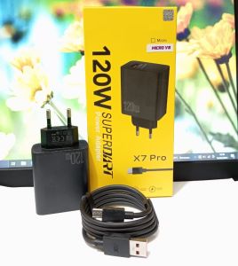 Charger For RLME X7 Pro 120W SuperDart Power Adapter Support Fast Charging