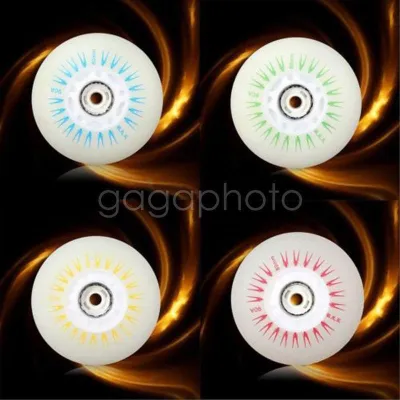 bộ 8 bánh xe trượt patin có đèn LED nhiều màu sắc