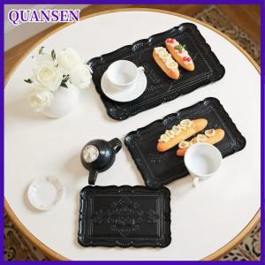 QUANSEN แผ่นจานอาหารลายนูนขนาดเล็กของเล่นจำลองบ้านตุ๊กตา1ชิ้น