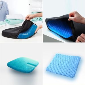 Cooling Gel Cushion Seat with Black Washable Cover
