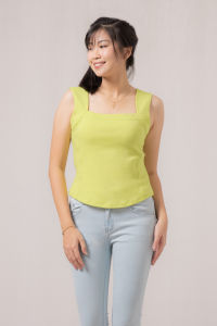 RIMINI -  Atasan Wanita Tangtop Casual Spandek Jersey S-XL - Rivie Tank Top 85701