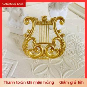 CS Cổ Điển Vàng Harp Trâm Đồ Trang Sức Âm Nhạc Phù Hợp Với Pin Cho Cardigan Áo Len Retro Mặt Hàng Quà Tặng