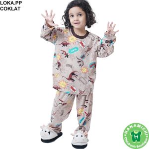 KIMINORI LOKA.PP Piyama Anak Lengan Panjang Full Print